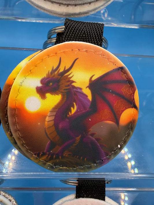 Glitter Backed Keyrings.