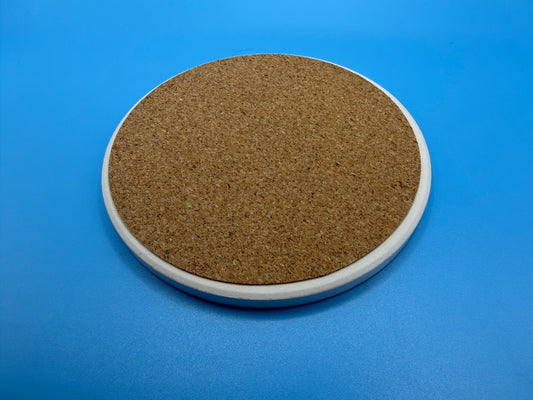 Christmas Ceramic Coaster cork backed.